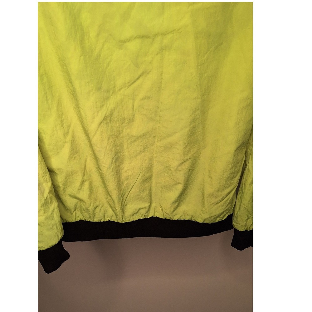 Speedo x Forever 21 Reversible Windbreaker Neon Green Marble Swirl Jacket Small - Picture 8 of 14